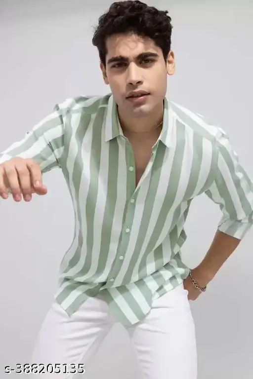 DOMINATE LIFESTYLE solid cotton striped shirts for men